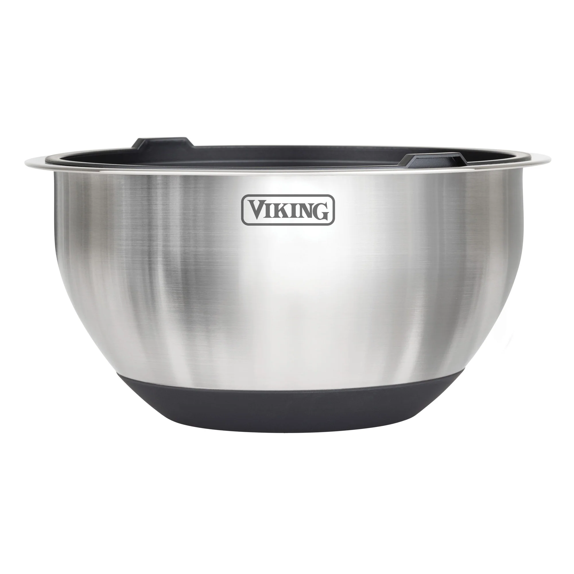 Viking 10-Piece Stainless Steel Mixing Bowl Set with Lids, Black - Image 5