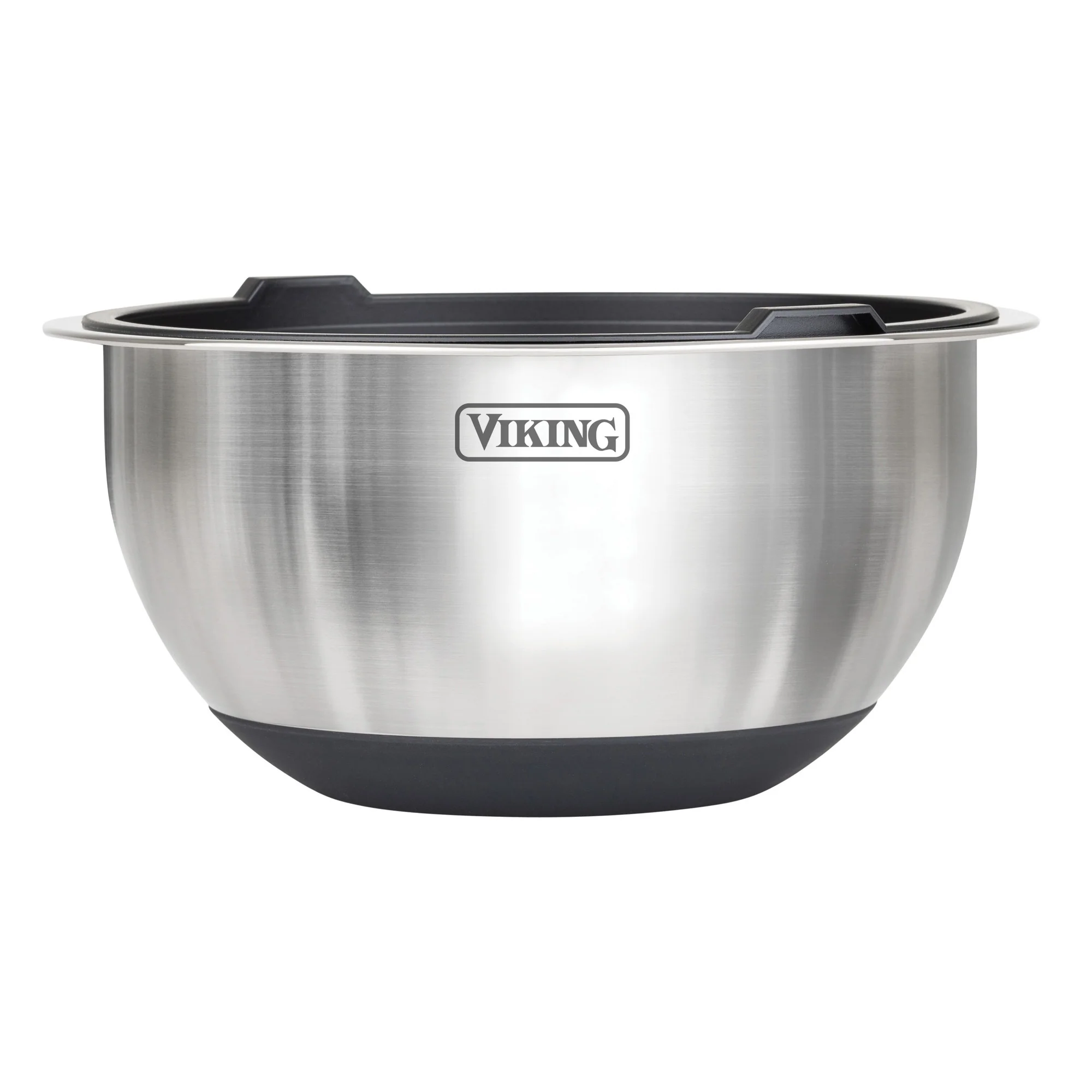 Viking 10-Piece Stainless Steel Mixing Bowl Set with Lids, Black - Image 6