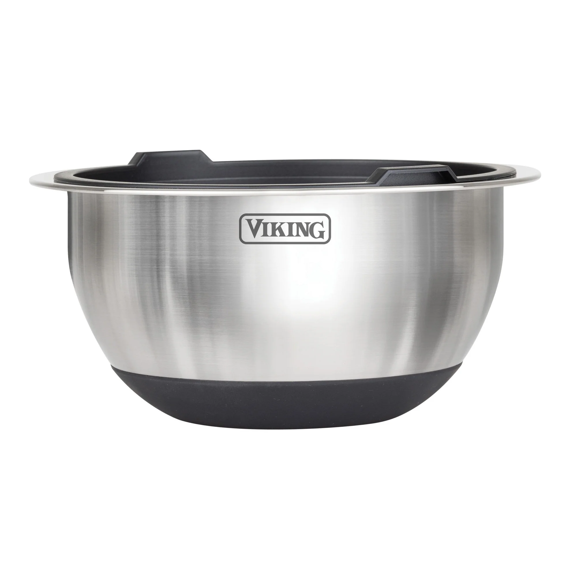 Viking 10-Piece Stainless Steel Mixing Bowl Set with Lids, Black - Image 7