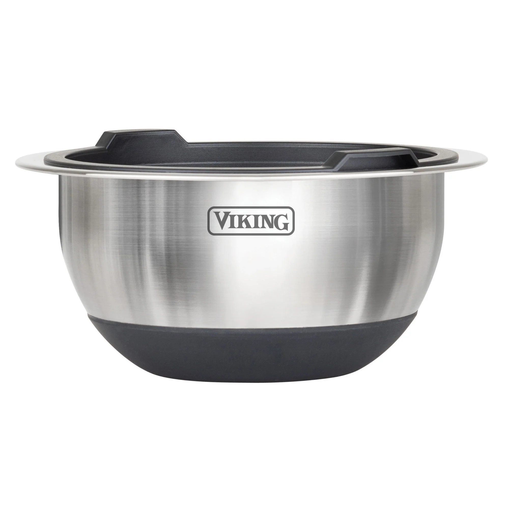 Viking 10-Piece Stainless Steel Mixing Bowl Set with Lids, Black - Image 8
