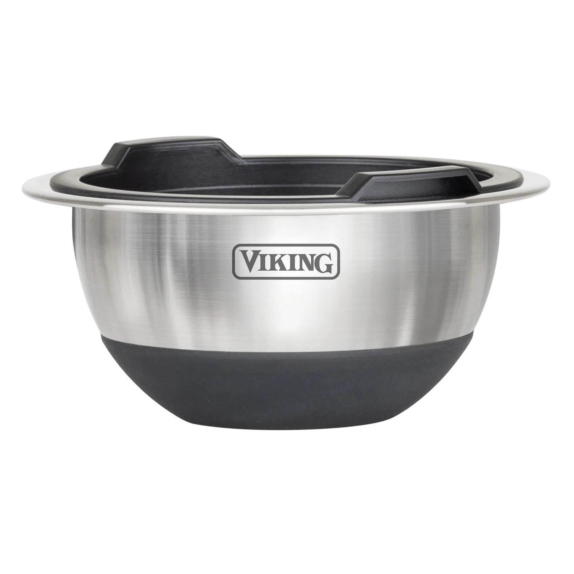 Viking 10-Piece Stainless Steel Mixing Bowl Set with Lids, Black - Image 9