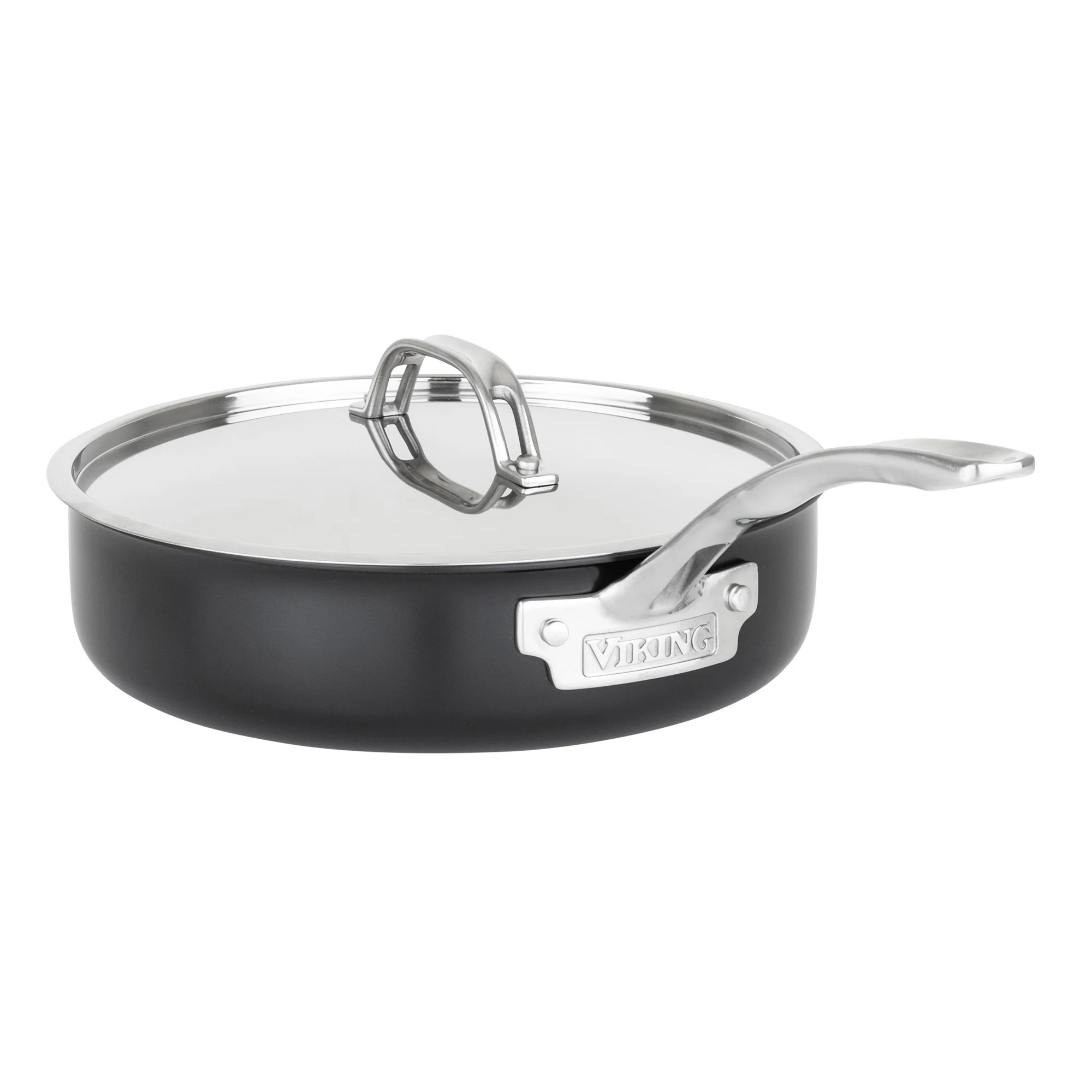 Viking 12pc 3-Ply Cast Black Exterior Stainless Steel Cookware Set with Metal Lids - Image 10