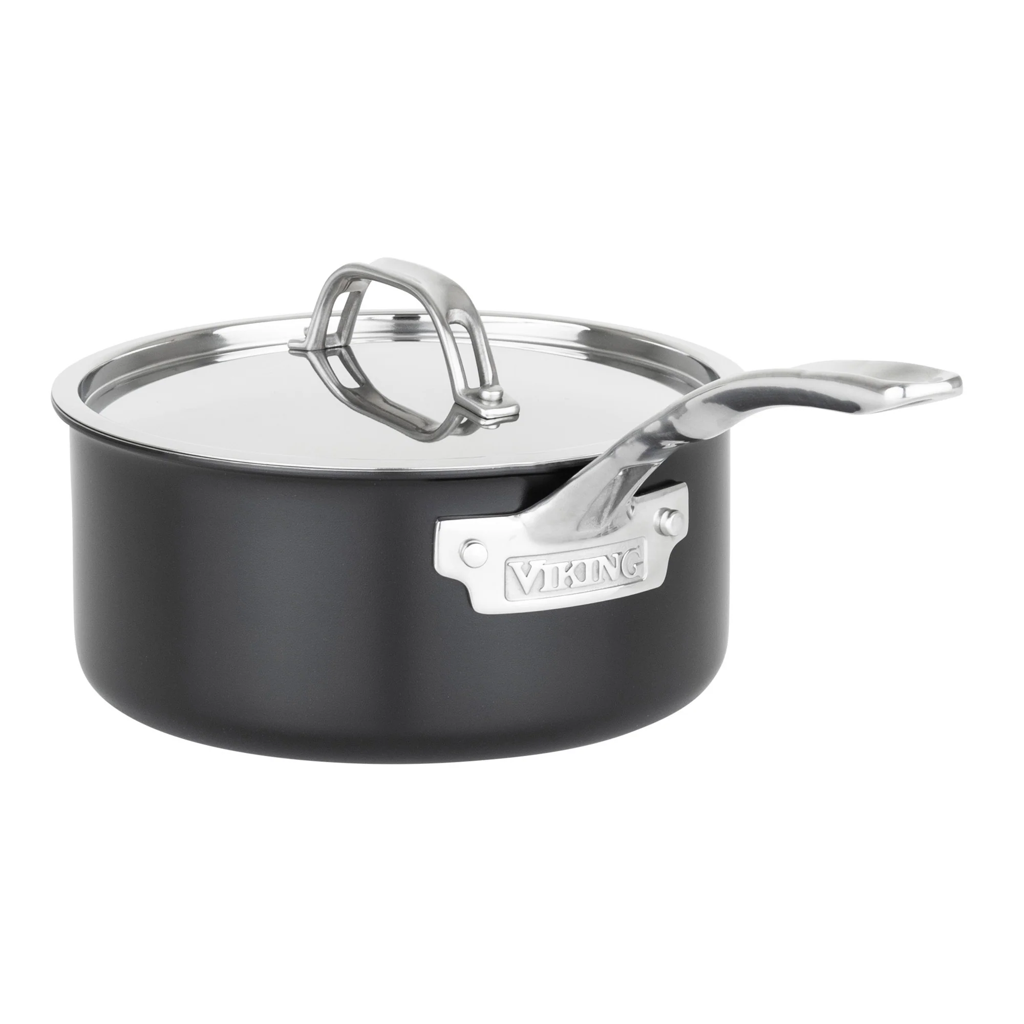 Viking 12pc 3-Ply Cast Black Exterior Stainless Steel Cookware Set with Metal Lids - Image 13