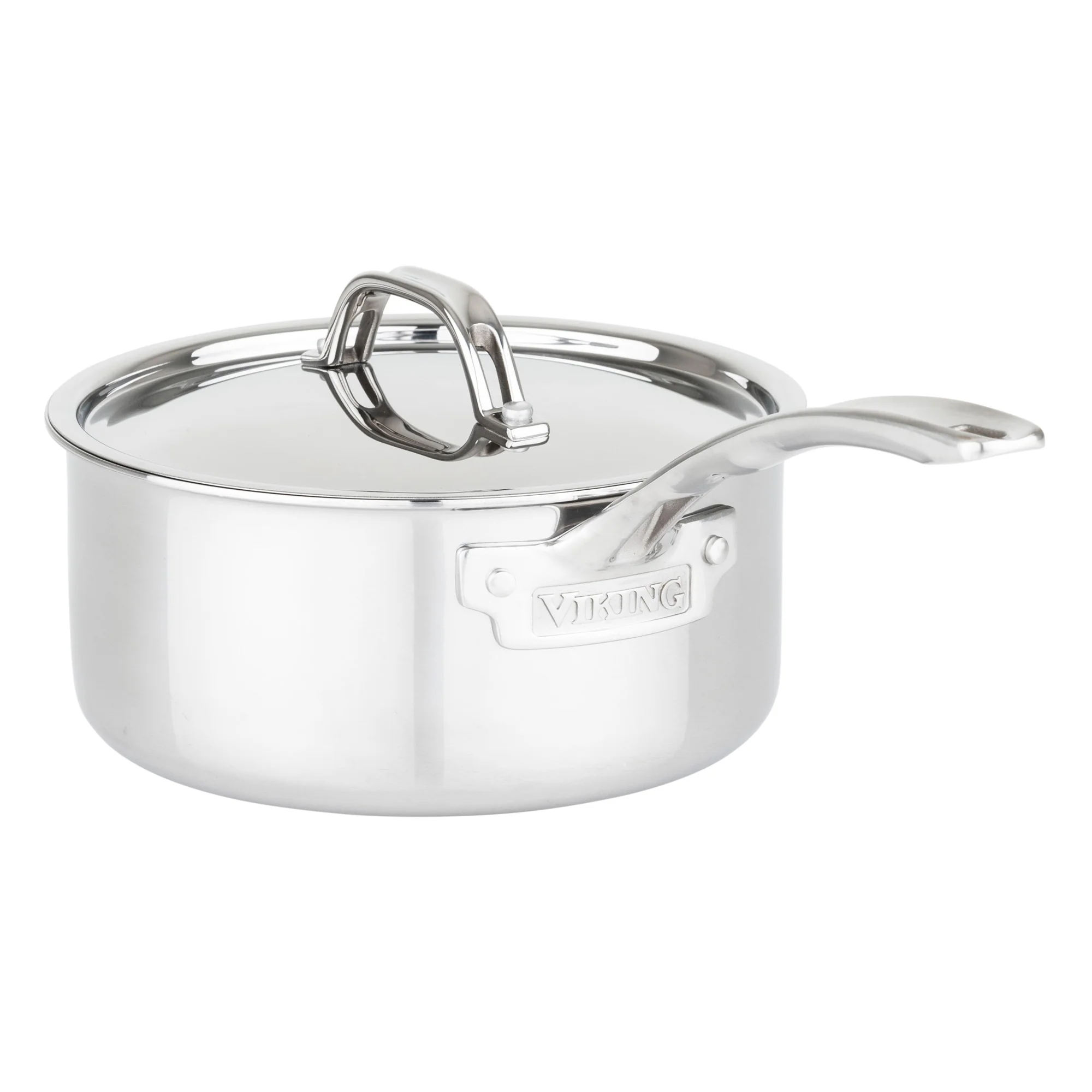 Viking 3-Ply Stainless Steel 10-Piece Cookware Set with Metal Lids - Image 8