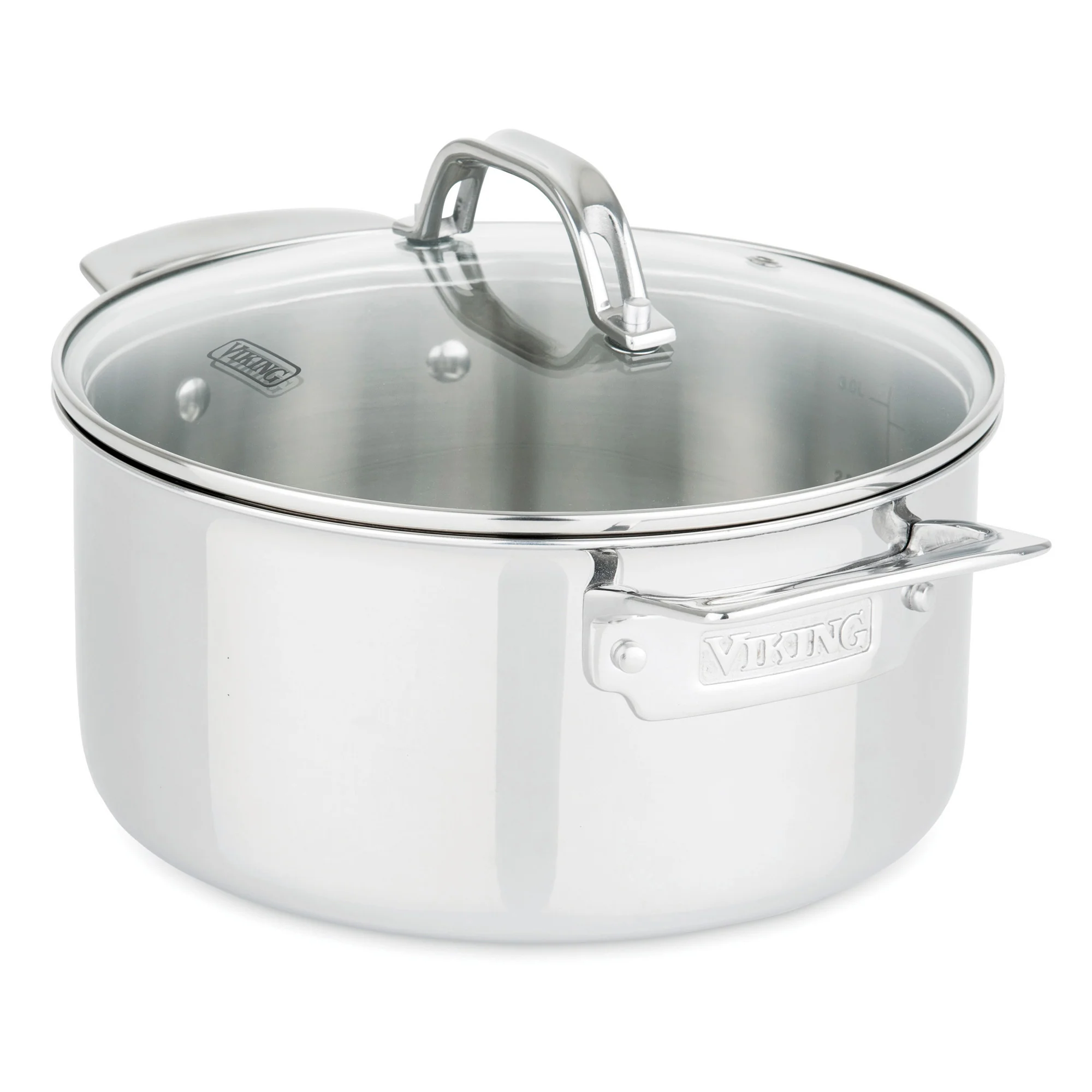 Viking 3-Ply Stainless Steel 13-Piece Cookware Set with Glass Lids - Image 7