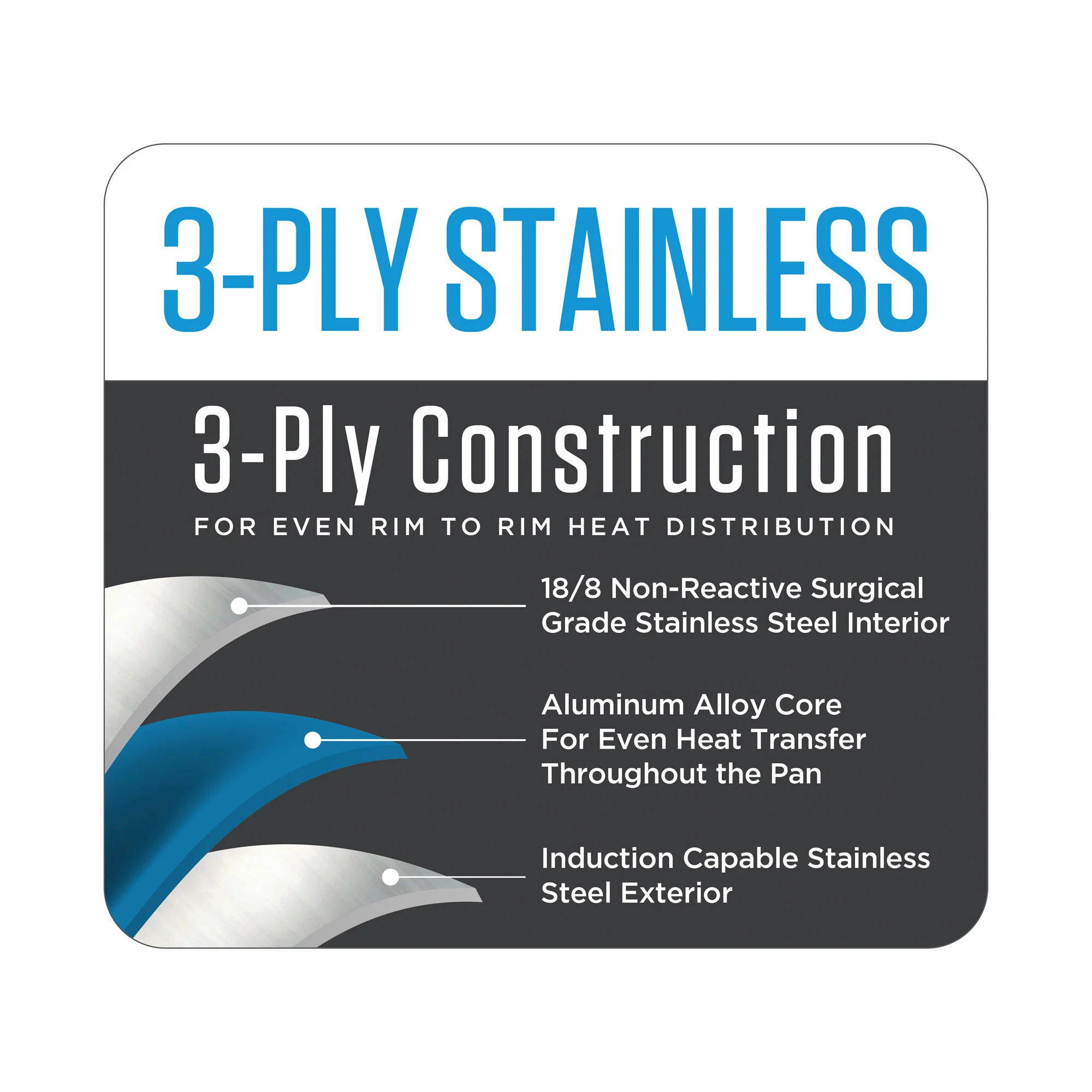 Viking 3-Ply Stainless Steel 8 Qt Multipot 4-Piece Set with Metal Lid - Image 6