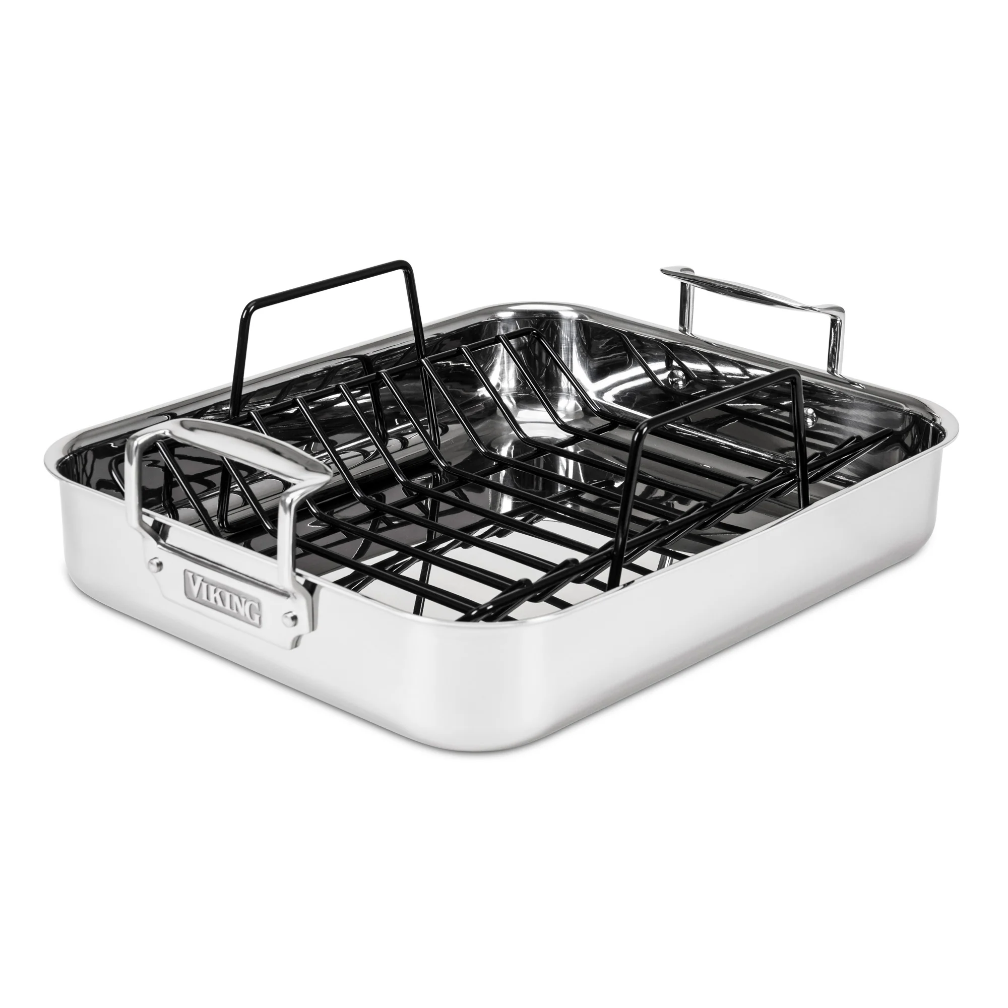 Viking 3-Ply Stainless Steel Roaster with Rack - Image 5