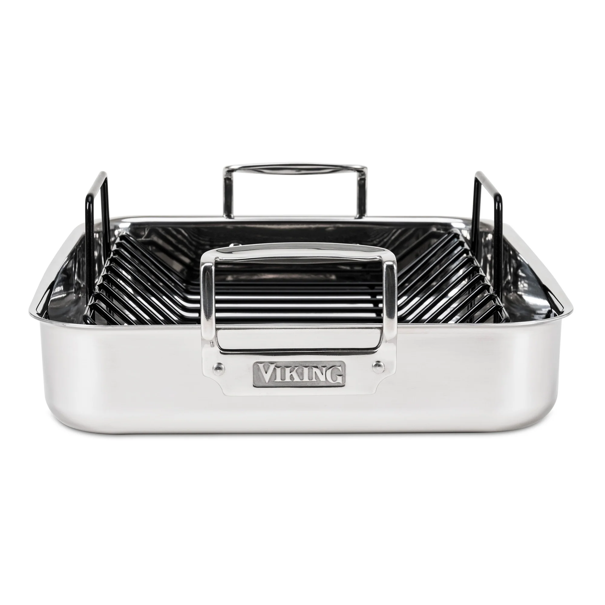 Viking 3-Ply Stainless Steel Roaster with Rack - Image 6