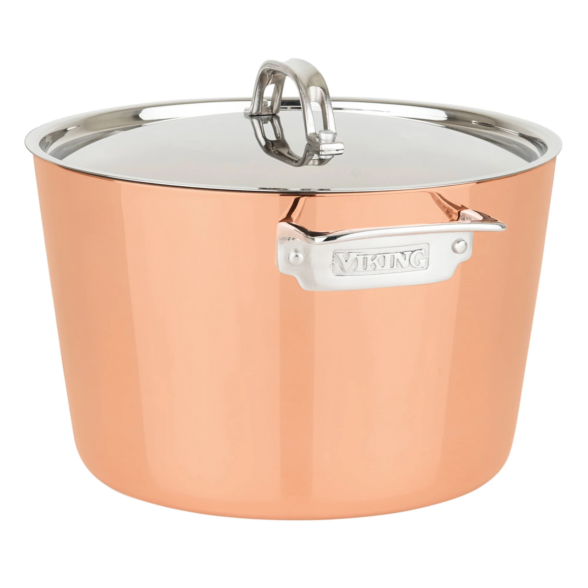 Viking Contemporary 4-Ply Copper Clad 9-Piece Cookware Set with Metal Lids - Image 3