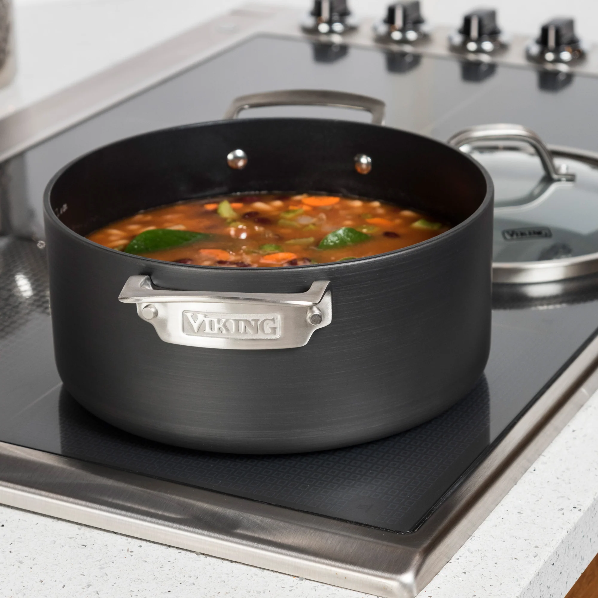 Viking Hard Anodized Nonstick 10-Piece Cookware Set with Glass Lids - Image 12