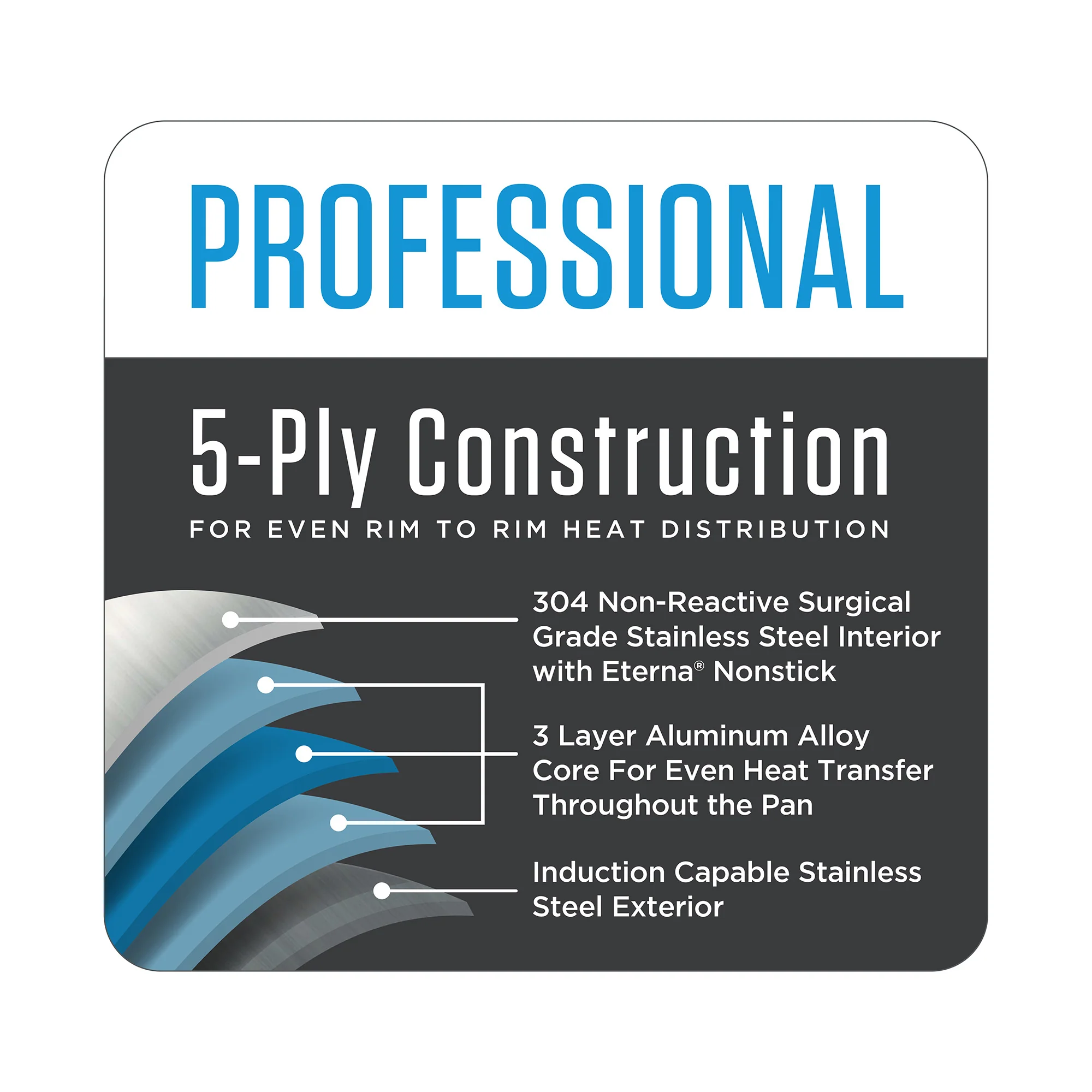 Viking Professional 5-Ply 8-Inch Nonstick Fry Pan - Image 3