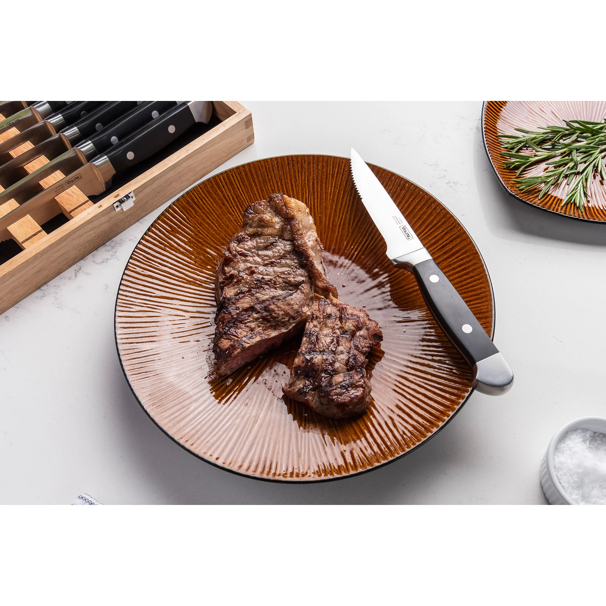 Viking Steakhouse 8-Piece Steak Knife Set with Gift Box - Image 7